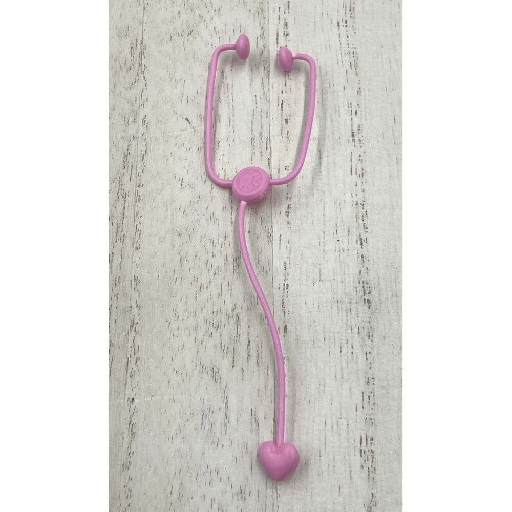 Barbie Ken Pink Stethoscope Accessory Plastic Doctor Nurse Vet - Picture 2 of 4